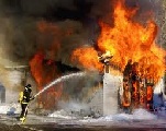 حريق بسوق الفريب بالحفصية