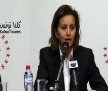 آمنة منيف تغادر جلسة الحوار الوطني لاتحاد الشغل