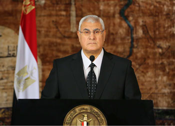 عاجل: الرئيس المصري المؤقت يتهم تونس بايوائها مرشد الاخوان في سفارتها بالقاهرة