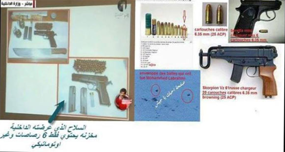 تشكيك في صحة المعلومات المقدمة من الداخلية حول نوعية السلاح المستخدم في قتل البراهمي